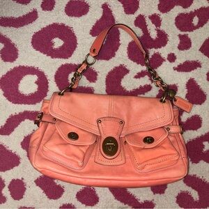 Vintage coach legacy bag pink/coral